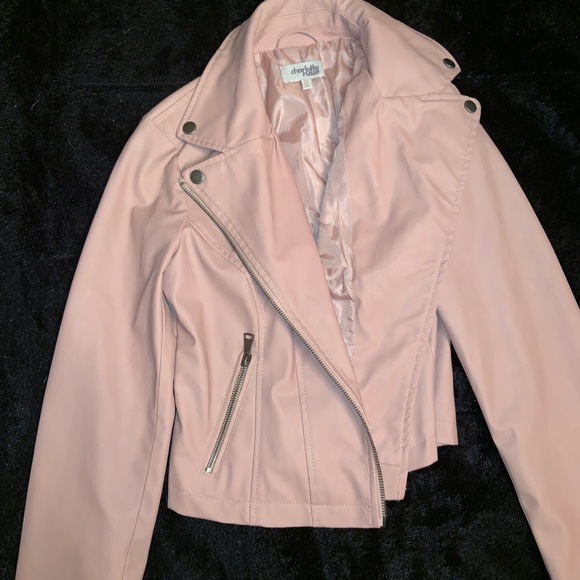 Pink leather jacket - Picture 2 of 2